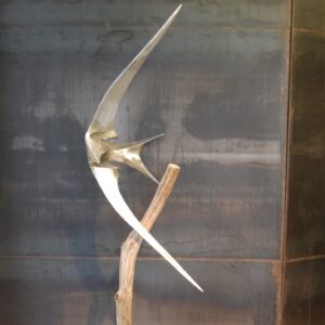 Edelstahl Außen Skulptur Seeschwalbe