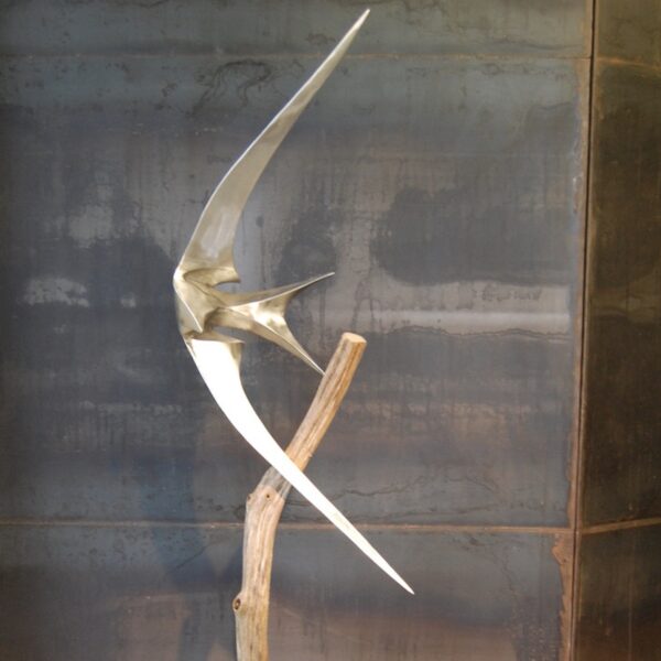 Edelstahl Außen Skulptur Seeschwalbe