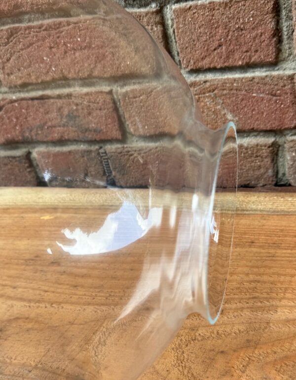 Ersatzglas klar 300mm, mit 12cm Öffnung und Kragen 1,5cm