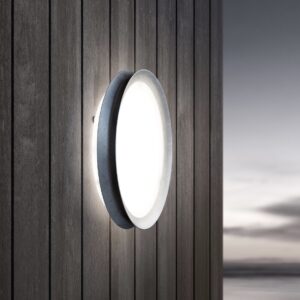 Wandleuchte aus Aluminiumguß rund 350mm