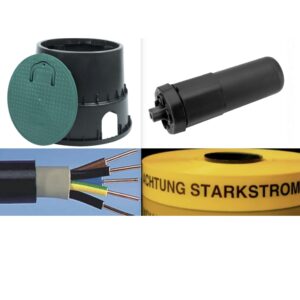 Zubehör für Gartenleuchten Montage