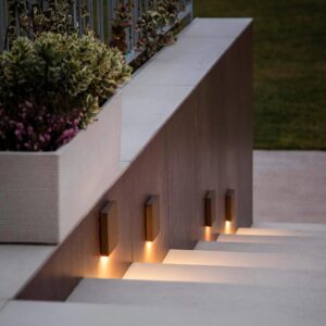 Flache quadratische Treppenstufenleuchten exklusive und modern