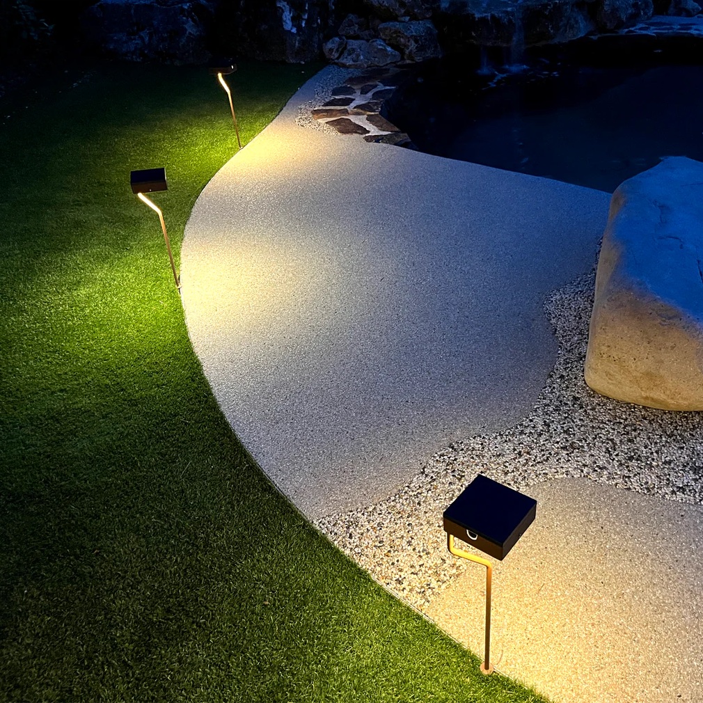 Solar Wegbeleuchtung ohne Kabelverlegung