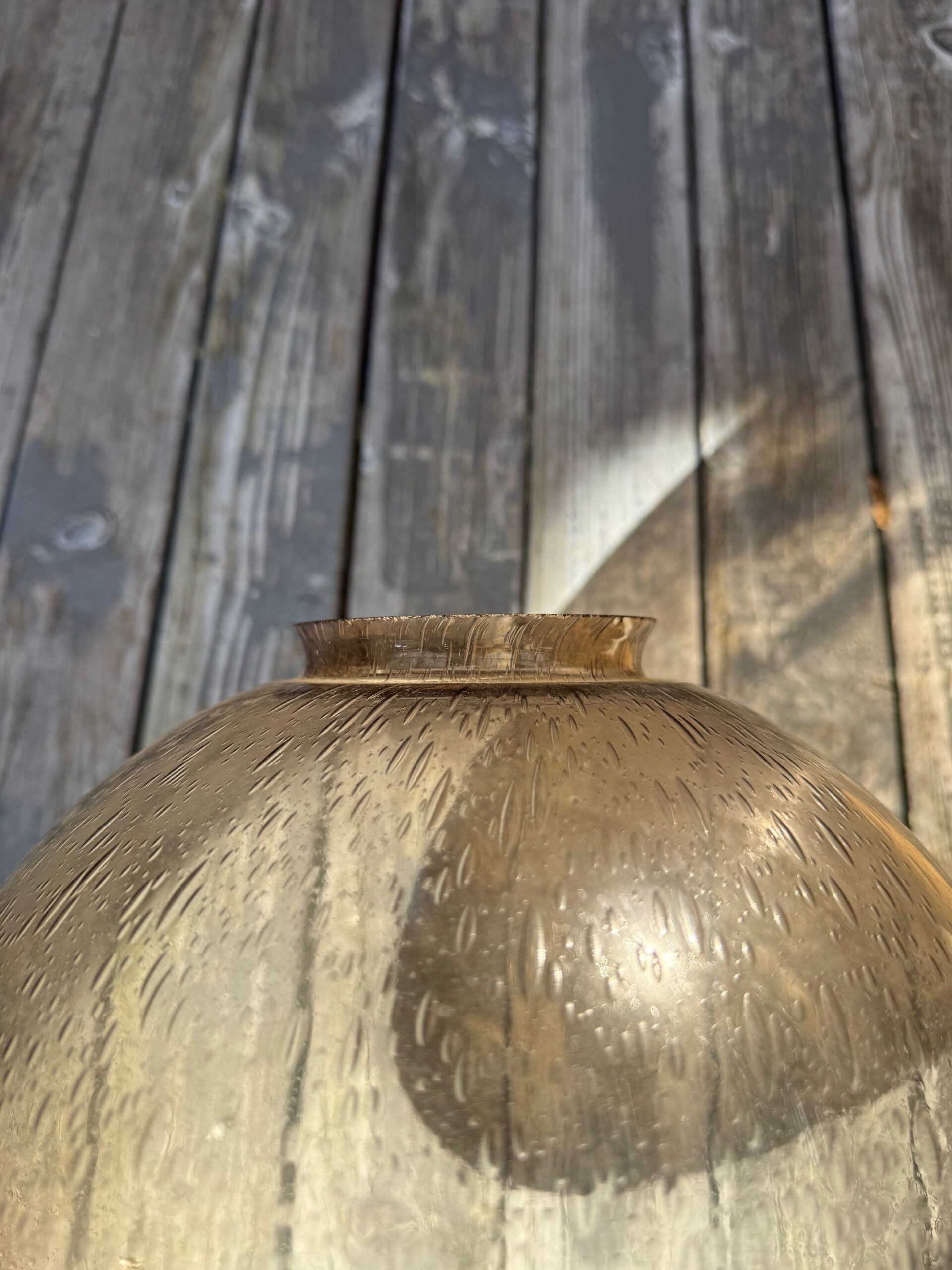 Bega Boom Ersatzglas 250mm Bronze mit Blasen und Kragen für 1892