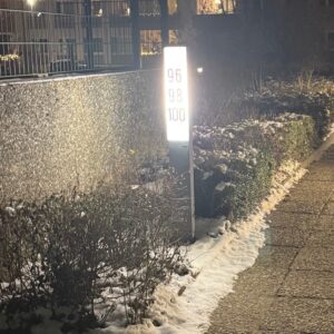 Hausnummer Wegführung eines Mietobjekt