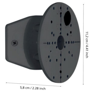 Universal Eckhalterung schwarz für Außen Wandleuchten