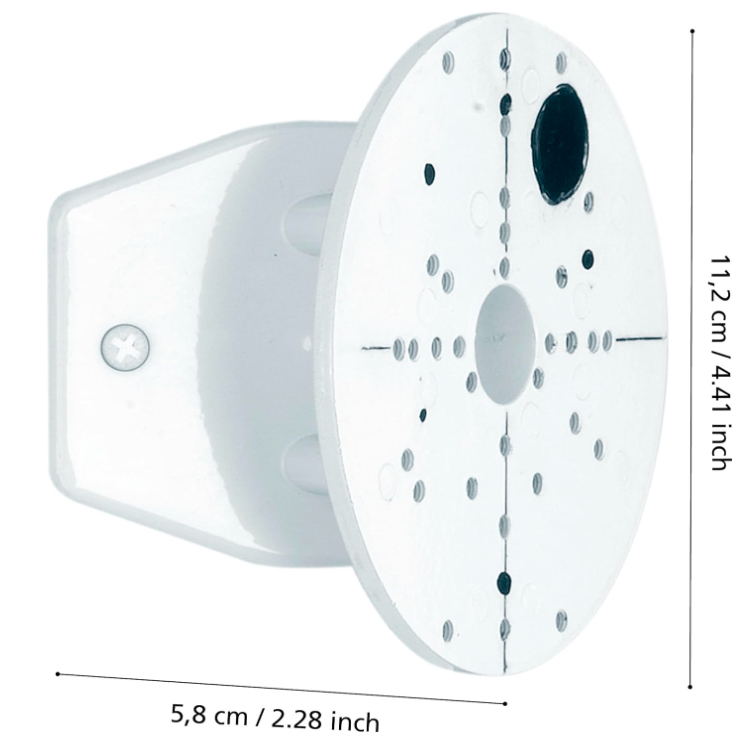 Universal Eckhalterung weiß für Außen Wandleuchten