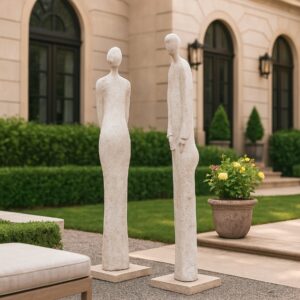 Lady trifft Gentleman Gartenskulptur für außen