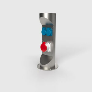 Steckdosensäule 2x Schuko und 1 CEE 400V
