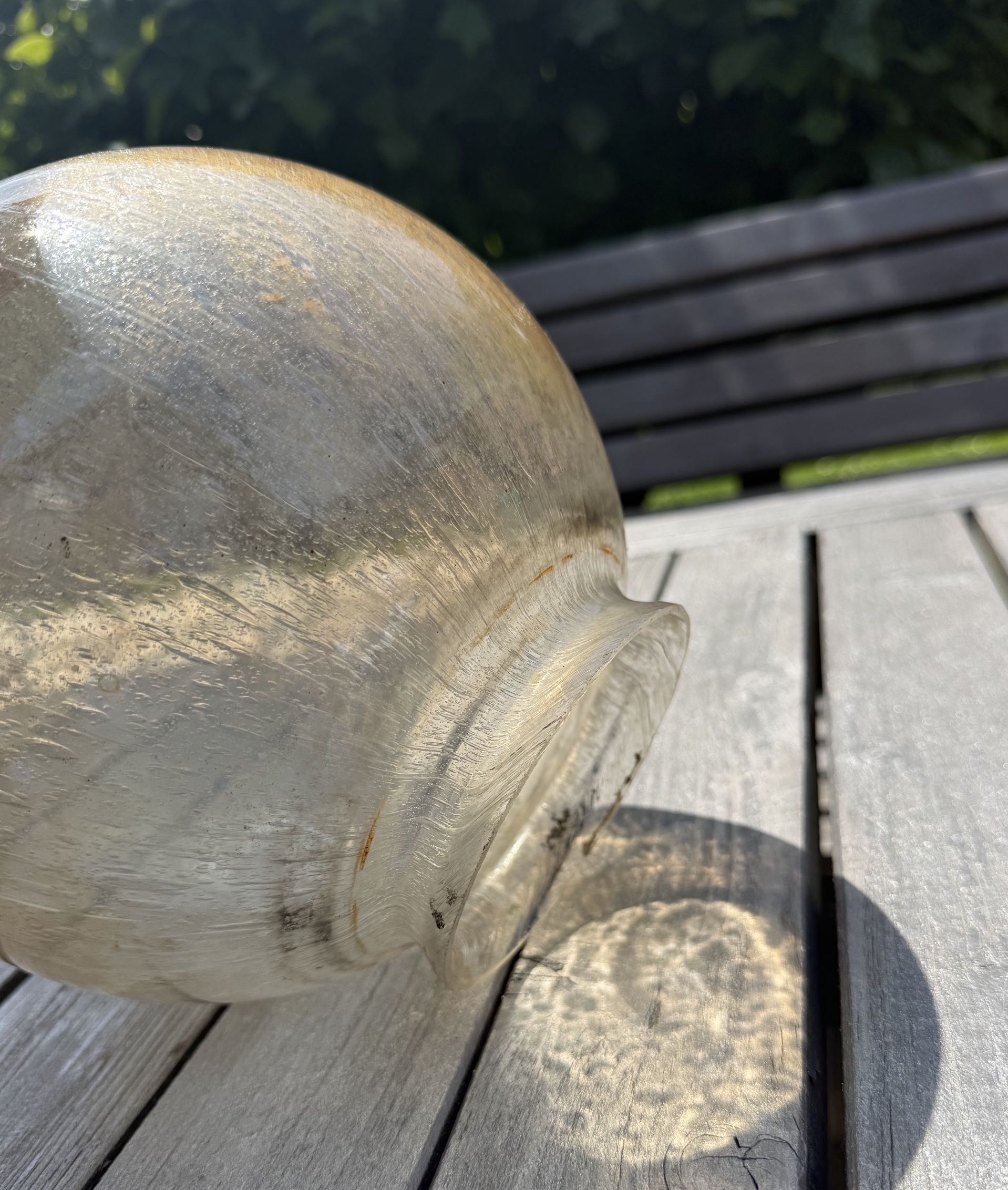 200mm Ersatzglas mit Blasen und Kragen getönt