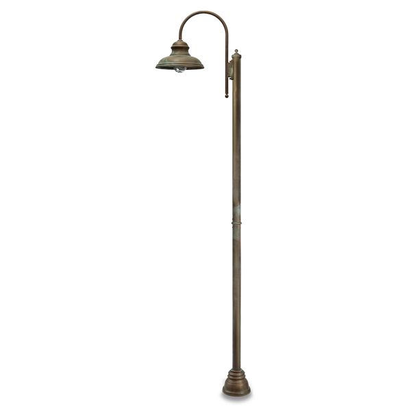 270cm Gartenlaterne aus Messing mit Schirm