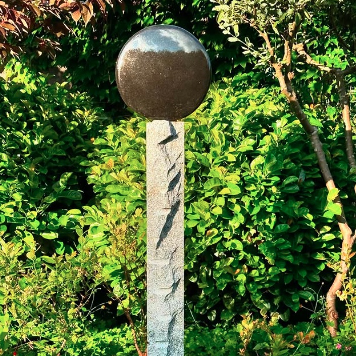 Basalt, Stein Skulptur für die Meditation