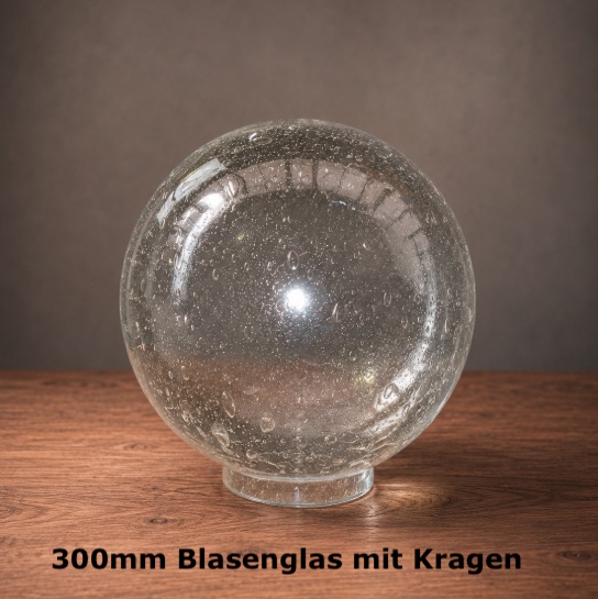 Ersatzglas 300mm Blasenglas mit Kragen für Außenlampe