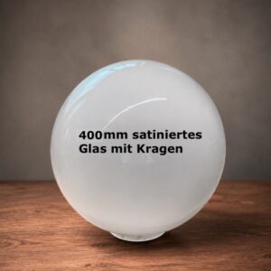 Ersatzglas 400mm satiniert mit Kragen für Außenlampe