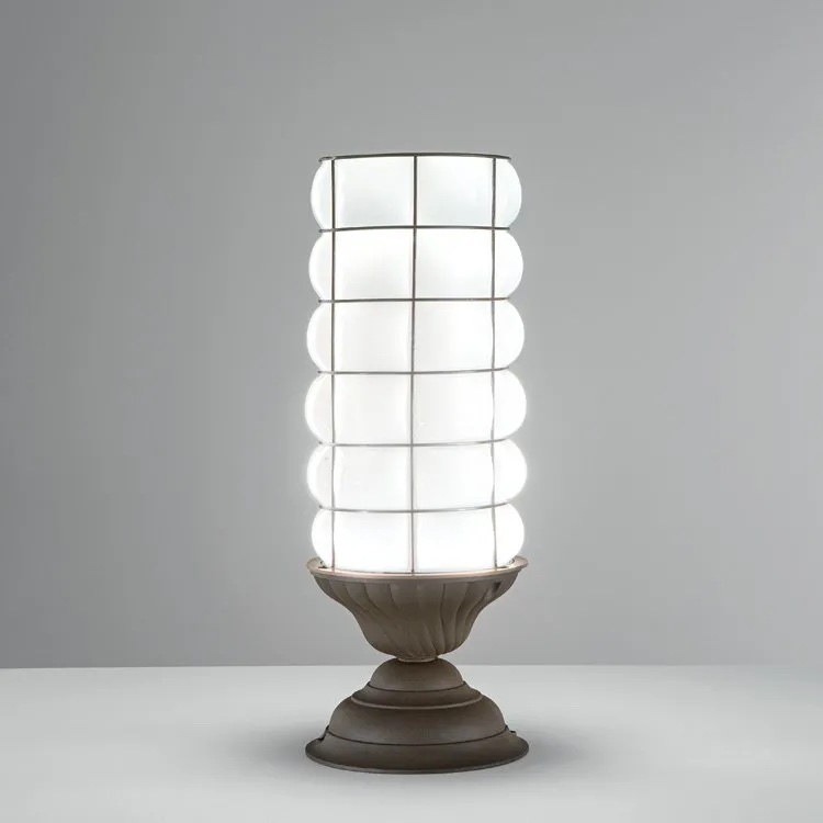 Luxus Glas Pollerleuchte im asiatischen Stil