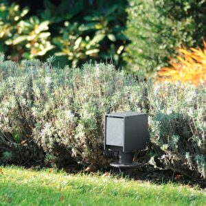 Mobile hochwertige doppel Gartensteckdose mit Zuleitung mit Spieß
