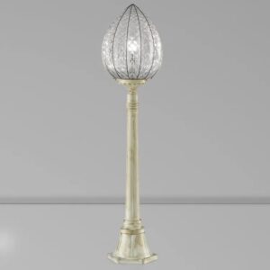 Schloßartige Glas Pollerleuchte IP44