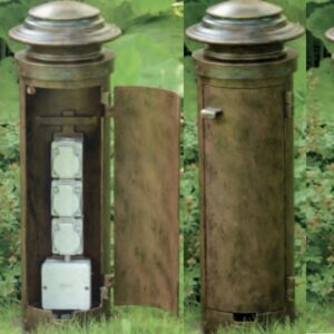 Schöner 3-fach Steckdosen Gartenpoller