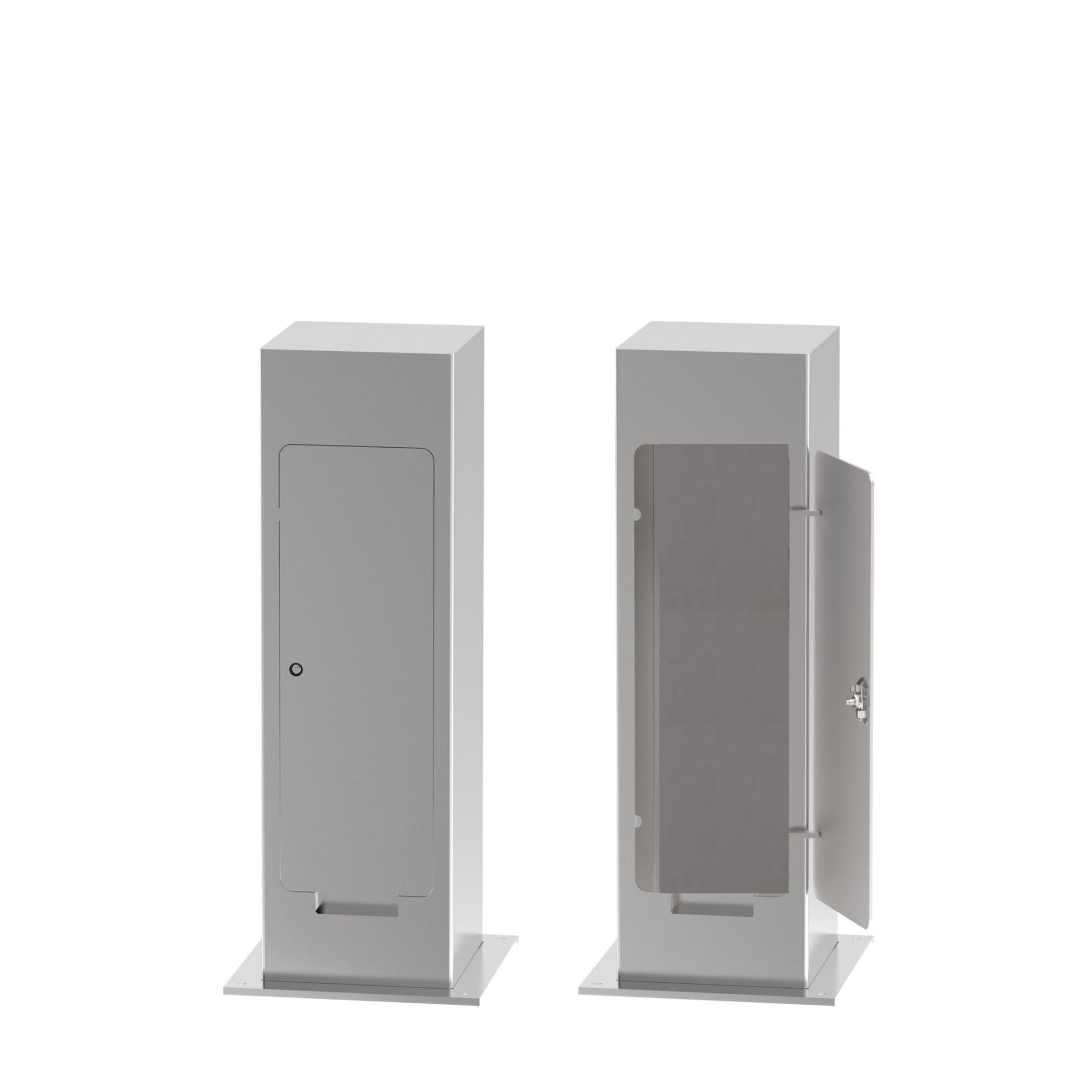 Edelstahl Versorgungssäule für Strom, Wasser & Technik – Premium Design, individuell bestückbar