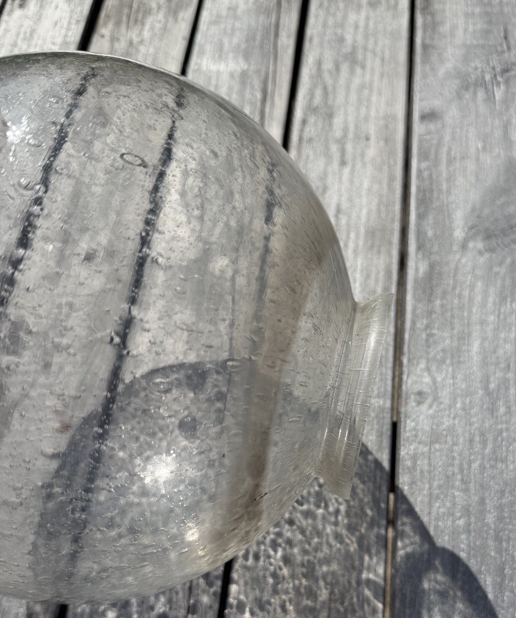 Lampen Blasenglas 19cm mit Kragen