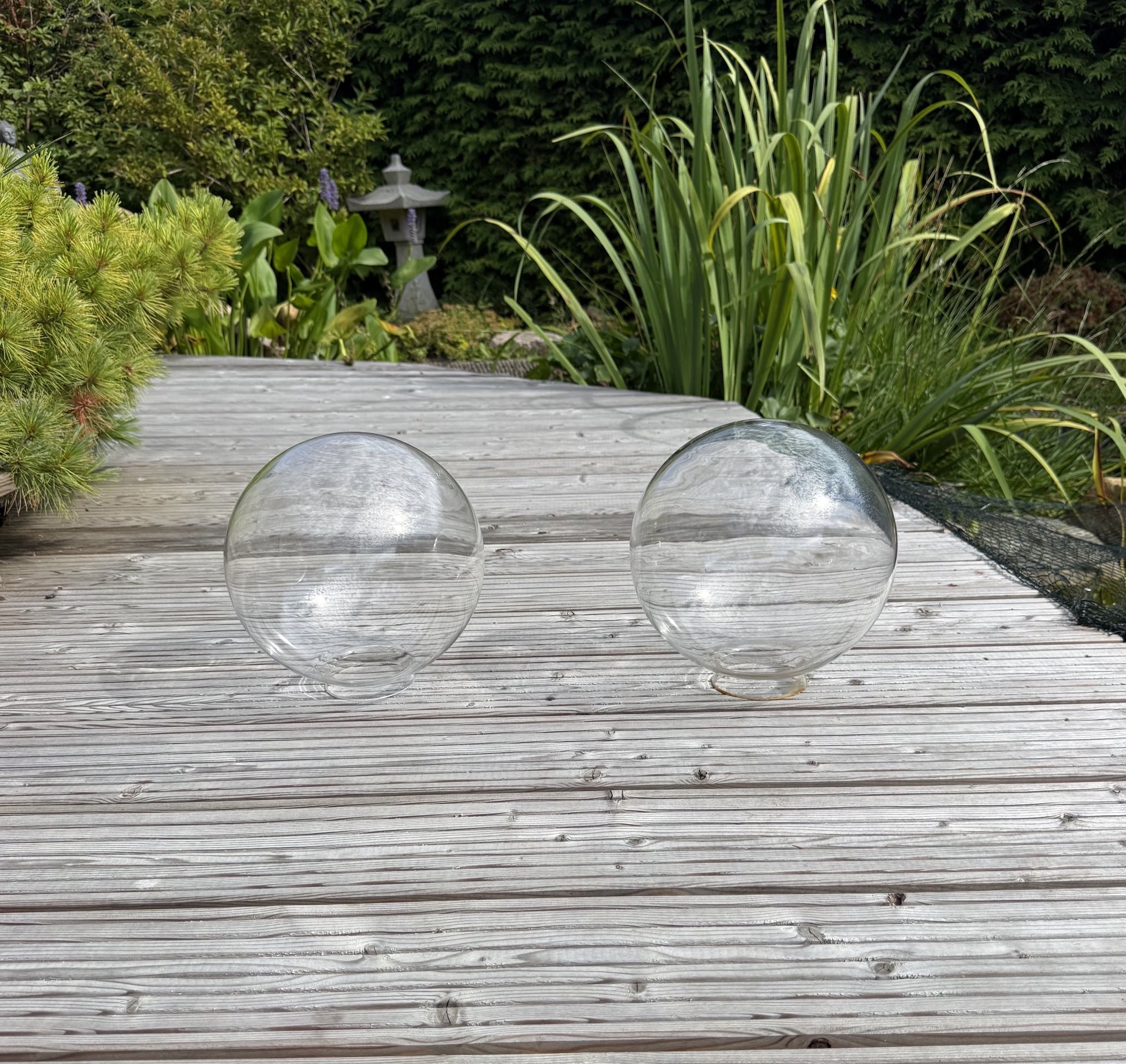 Kugel Ersatzgläser klar 250mm für Gartenleuchten