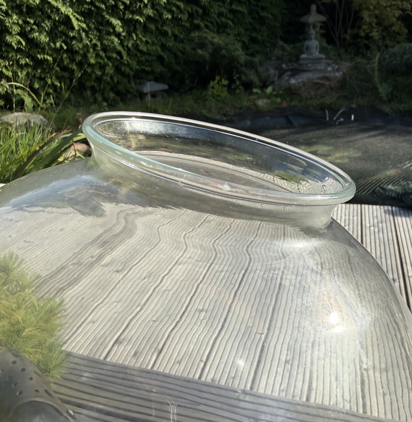 Kugel Ersatzglas Klarglas 250mm mit 100mm Öffnung