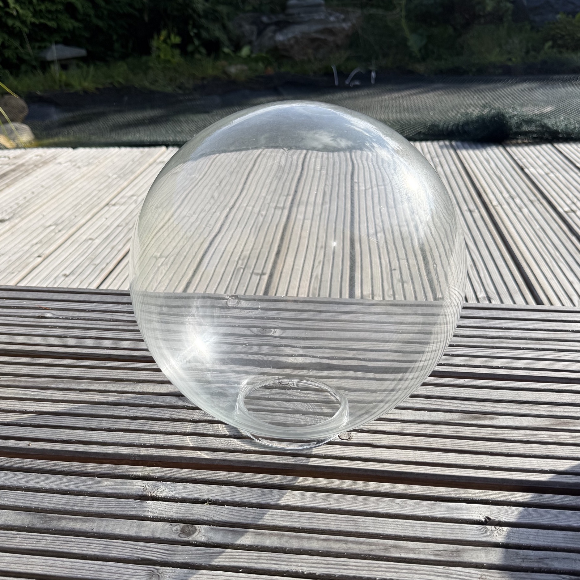 Kugel Ersatzglas klar 250mm mit 100mm Öffnung