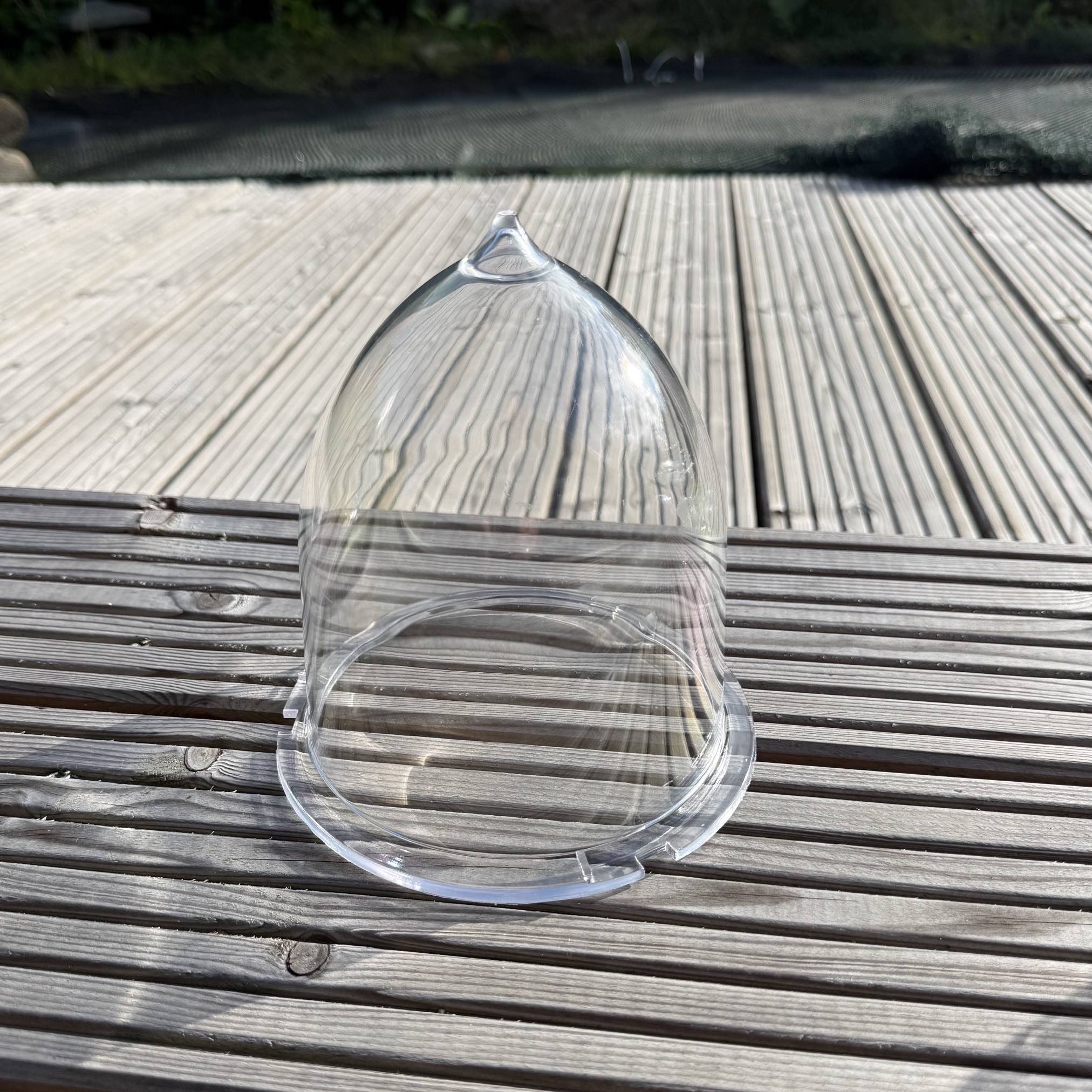 Kunststoff Gartenleuchten Lampenschirm 155:130mm Höhe 160mm