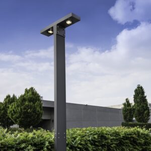 Mastleuchte 3Meter L Form zweiflammig