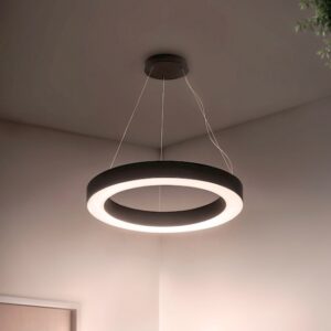 Moderne Decken Hängeleuchte Ringleuchte für außen