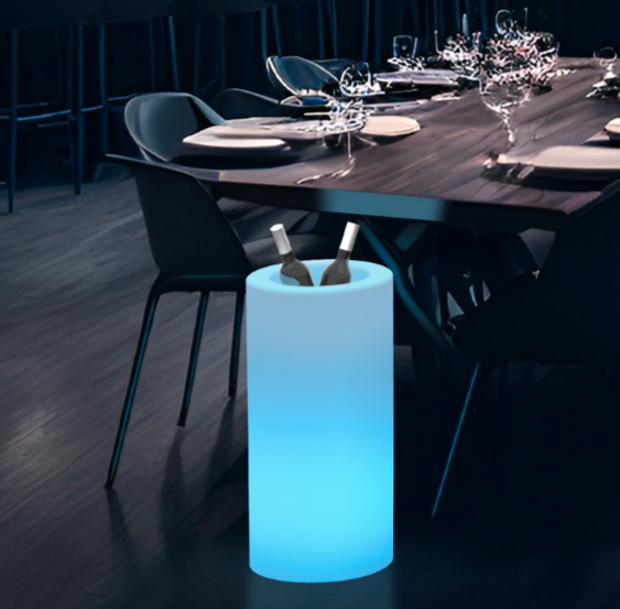Akku-Flaschenkühler mit LED-Beleuchtung