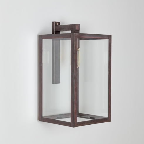 Exklusive Design Aussenwandleuchte mit Glas moderne Laternenform